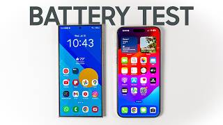 Samsung S24 Ultra vs iPhone 15 Pro Max Long Term Battery Drain Test [upl. by Irik68]