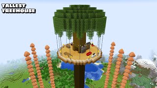 SURVIVAL TALLEST TREE HOUSE VS 100 BOUS REVENGE in Minecraft  Gameplay  Coffin Meme [upl. by Masry]