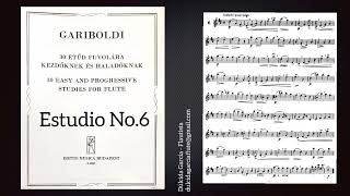 Gariboldi No6  30 Easy and progressive studies for flute [upl. by Lenneuq605]