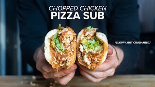 A quick and healthyish Chopped Chicken Pizza Hoagie [upl. by Giustina]