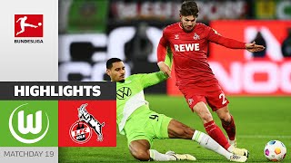 VfL Wolfsburg  1 FC Köln 11  Highlights  Matchday 19 – Bundesliga 202324 [upl. by Aneel129]