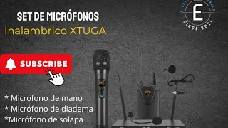 Sistema inalambrico XTUGA de micrófonos microfono inalambricos audio XTUGA [upl. by Sitnerp758]