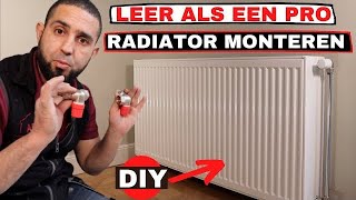 Leer hoe je zelf een verwarmingsradiator als pro kunt aansluiten DIY [upl. by Grimaud]