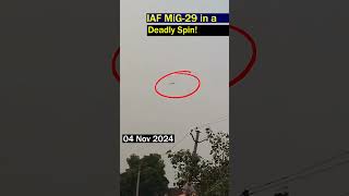 The Moment an Indian Air Force MiG29 UPG Lost Control [upl. by Kary948]