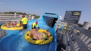 Flying Gecko  MAMMOTH Rafting Waterslide  Noahs Ark Waterpark [upl. by Anelrac]