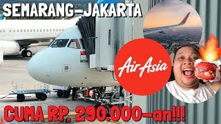 MURAH Dan PUAS AirAsia Indonesia QZ 703 Semarang  Jakarta  Coba Trans Semarang amp Kulineran [upl. by Jarret]