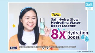 SafiHydraGlow x BahiyyaHaneesa8x Hydration Boost with New Hydrating EssenceTreat Dry Skin Issues [upl. by Farkas]