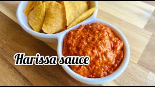 How to make Harissa sauceEasy homemade harissaHow to make harissa pasteEasy harissa recipe [upl. by Ahsinam]