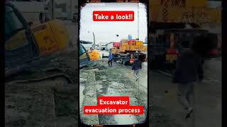 Evacuation truck excavator shorts fyp shortvideo [upl. by Aneroc256]