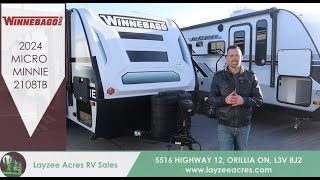 2024 Winnebago Micro Minnie 2108TB That Skinamarinkadinkadoo  Layzee Acres RV Sales [upl. by Elijah]