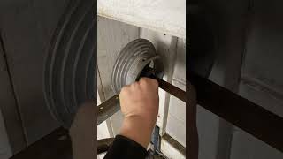 Replacing two springs on this insulated garage door HandsomeOrHandy GarageDoor ￼ [upl. by Ycul]