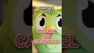 Polite ways to cancel plans  duolingo office corporate ytshorts [upl. by Hussey]