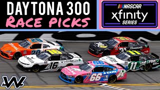 2024 NASCAR Xfinity Series United Rentals 300 at Daytona Race Picks [upl. by Bat]