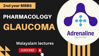 GLAUCOMA PHARMACOLOGY SECONDYEARMBBS  MBBSMALAYALAM [upl. by Akcir789]