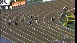 Maurice GreeneGlenn Smith 20232065  World Championships 200m QF  Seville Spain 1999 [upl. by Ecydnak]