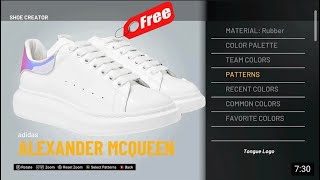 How to make Alexander McQueen shoes in nba 2k22 [upl. by Garlaand443]