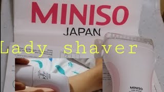 MINISO lady shaver review [upl. by Anippesuig248]