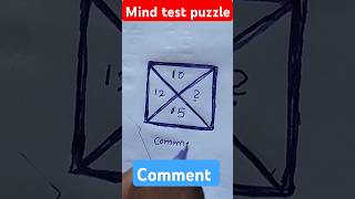 Mind test puzzlemath trickmaths trending shorts [upl. by Kcirrek]