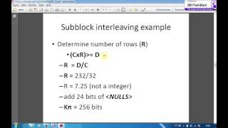 LTE rate matching codeblock segmentation and transportchannel processing [upl. by Ecnerat]