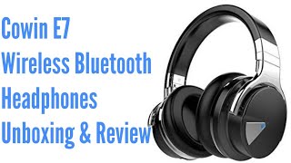 Cowin E7 Wireless Bluetooth Headphones  Unboxing and Review [upl. by Nettle]