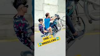 ONE WHEELING WITH FRIEND EDIT BY BIKE RIDER 41 viral foryou shortfeed [upl. by Datha]