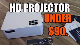 DBPOWER L21 720p LED Mini Projector  Review and Demonstration [upl. by Chrissy]