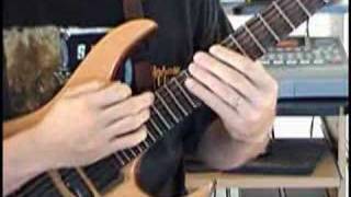 Greg Howe Style Two Hand Tapping Guitar Lick [upl. by Rustin]