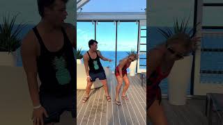 POV you’re on a cruise 😂 Montana Tucker amp Garrett Clayton shorts youtubeshorts dance [upl. by Atinaw]