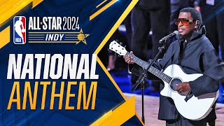 Babyface Performs The National Anthem  2024 NBAAllStar [upl. by Jae]