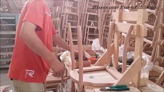 Cross Back Chairs Manufacturing ProcessFrom A to Z [upl. by Ojok933]