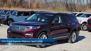 2022 Ford Explorer Platinum Sport Utility Kent Akron Stow Canton Cleveland [upl. by Shuman322]