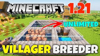 Minecraft 121 Villager breeder  Easy Villager breeder Minecraft  121 [upl. by Aciretahs]