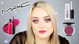 FULL FACE OF MAC USING POWDER KISS EYESHADOWS amp LIPSTICKCourtneyroshell [upl. by Ellednek]