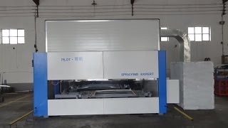 Spray painting machine Painting car accessories [upl. by Retsam97]