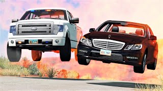 Epic Police Chases amp Crashes 64  BeamNG Drive  CRASHdriven [upl. by Bedwell941]