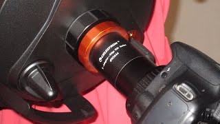 How to attach a DSLR Camera to the Celestron C8 Telescope [upl. by Yrek287]