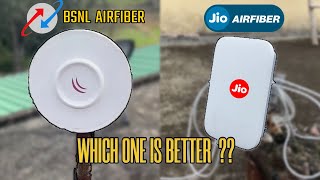 JIO Airfiber vs BSNL Airfiber konsa le [upl. by Drapehs]