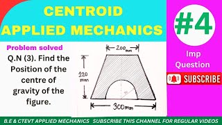 Centroid problems Engineering Mechanics Applied mechanics symmetrical BE amp CTEVT MOI [upl. by Maffa]