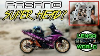 395 INSTALL RACING HEAD Y15ZR SIRI UPGRADE Y15ZR [upl. by Kironde70]