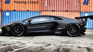 UNBOXING of Lamborghini Aventador Liberty Walk by LB Works Diecast model118 AUTOart [upl. by Innis]