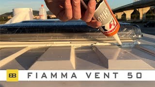 Fiamma Vent 50 Roof Hatch for RV Camper  Installation and review [upl. by Smailliw]