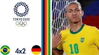 Melhores momentos  Brasil 4x2 Alemanha  Olimpíadas Tokyo 2020 [upl. by Christian]