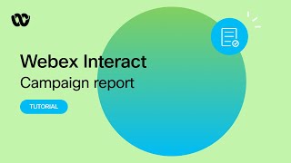 Tracking SMS success with campaign reporting  Webex Interact [upl. by Terrab]