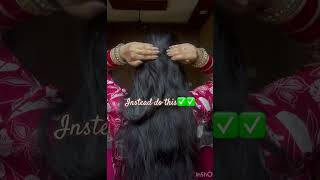 Easy hairstyle tutorial❤️✨haircarehairstyles hairstylist hairtutorial hairvideotrendingshorts [upl. by Barabbas]