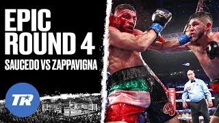 Saucedo amp Zappavigna throw down in epic Round 4  GREAT ROUND IN BOXING  ROUND OF THE YEAR NOMINEE [upl. by Godard132]