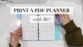 How to Print  Bind a PDF Print on Demand Planner [upl. by Enelyar779]