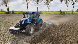 Uprawa bezorkowa w CGFP Wojnowo 2x NewHolland T7230 amp Farmet Triolent TX 470NS 4K prodmichal98 [upl. by Pinelli]