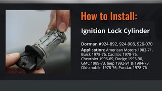 GM Ignition Lock Cylinder Repair Video by Dorman Products [upl. by Nevsa]