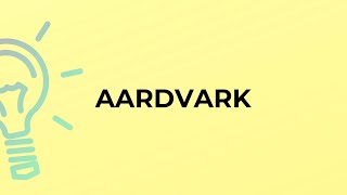 What is the meaning of the word AARDVARK [upl. by Clair837]