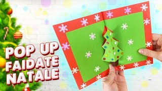 Biglietto di Natale fai da te Pop Up  Lavoretti con la carta [upl. by Adrianne]